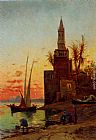 Sunset On The Nile by Hermann David Solomon Corrodi
